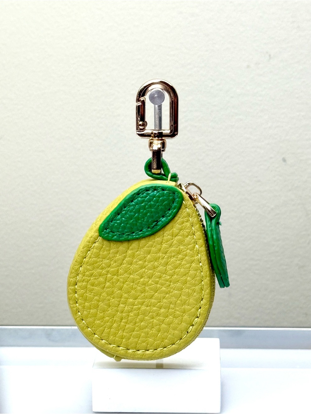 Pear Fruit Coin Pouch Keychain Micro Mini Bag Charm - Picture 2 of 10